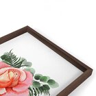 Quadro Com Moldura Chanfrada Floral