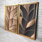 Quadro Com Moldura Chanfrada Folha