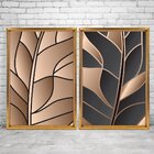 Quadro Com Moldura Chanfrada Folha