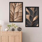 Quadro Com Moldura Chanfrada Folha