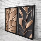 Quadro Com Moldura Chanfrada Folha