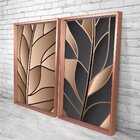 Quadro Com Moldura Chanfrada Folha