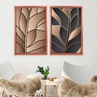 Quadro Com Moldura Chanfrada Folha