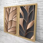 Quadro Com Moldura Chanfrada Folha