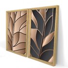 Quadro Com Moldura Chanfrada Folha