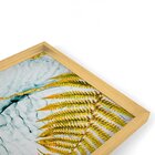 Quadro Com Moldura Chanfrada Folha Dourada