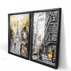 Quadro Com Moldura Chanfrada France And Ny