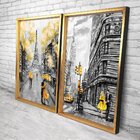 Quadro Com Moldura Chanfrada France And Ny