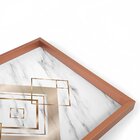 Quadro Com Moldura Chanfrada Geométricos