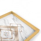 Quadro Com Moldura Chanfrada Geométricos