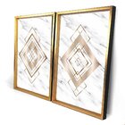 Quadro Com Moldura Chanfrada Geométricos