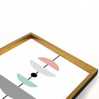 Quadro Com Moldura Chanfrada Geométricos Colocidos