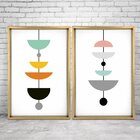 Quadro Com Moldura Chanfrada Geométricos Colocidos