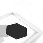 Quadro Com Moldura Chanfrada Geométricos Preto