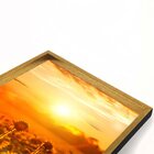 Quadro Com Moldura Chanfrada Girassol