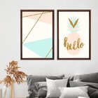 Quadro Com Moldura Chanfrada Hello