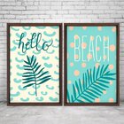 Quadro Com Moldura Chanfrada Hello Beach