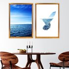 Quadro Com Moldura Chanfrada Hummingbird Beautiful