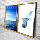 Quadro Com Moldura Chanfrada Hummingbird Beautiful