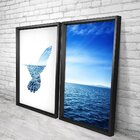 Quadro Com Moldura Chanfrada Hummingbird Beautiful