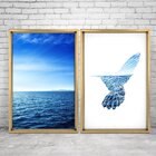 Quadro Com Moldura Chanfrada Hummingbird Beautiful