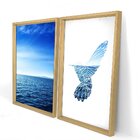 Quadro Com Moldura Chanfrada Hummingbird Beautiful