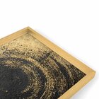 Quadro Com Moldura Chanfrada Ilusão Dourada