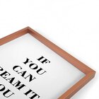 Quadro Com Moldura Chanfrada Kombi Rosa