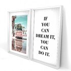 Quadro Com Moldura Chanfrada Kombi Rosa