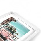 Quadro Com Moldura Chanfrada Kombi Rosa