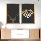 Quadro Com Moldura Chanfrada Love