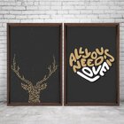 Quadro Com Moldura Chanfrada Love