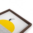 Quadro Com Moldura Chanfrada Love Abstrato