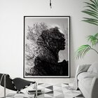 Quadro Com Moldura Chanfrada Mulher