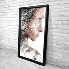 Quadro Com Moldura Chanfrada Mulher Árvore