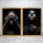 Quadro Com Moldura Chanfrada Mulheres Ouro