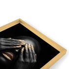 Quadro Com Moldura Chanfrada Mulheres Ouro