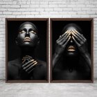 Quadro Com Moldura Chanfrada Mulheres Ouro