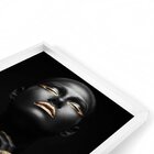 Quadro Com Moldura Chanfrada Mulheres Ouro