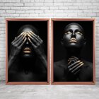 Quadro Com Moldura Chanfrada Mulheres Ouro