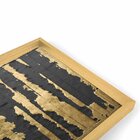 Quadro Com Moldura Chanfrada Ouro Descascado