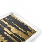 Quadro Com Moldura Chanfrada Ouro Descascado