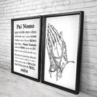 Quadro Com Moldura Chanfrada Pai Nosso