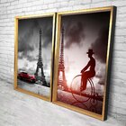 Quadro Com Moldura Chanfrada Paris