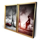 Quadro Com Moldura Chanfrada Paris