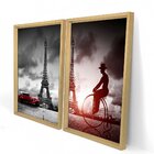 Quadro Com Moldura Chanfrada Paris