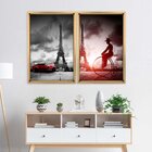 Quadro Com Moldura Chanfrada Paris