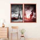 Quadro Com Moldura Chanfrada Paris