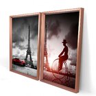 Quadro Com Moldura Chanfrada Paris