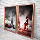 Quadro Com Moldura Chanfrada Paris